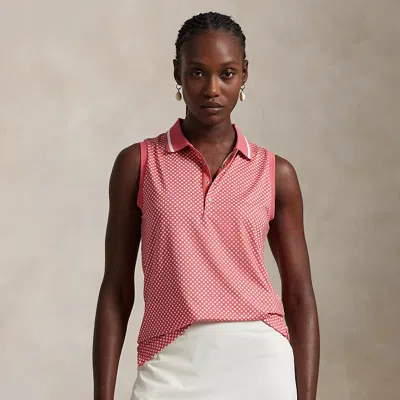 Polo Ralph Lauren Tailored Fit Sleeveless Polo Shirt In Red Sky Summer Stars