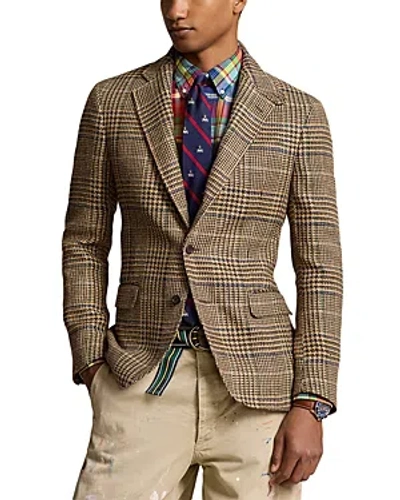 Polo Ralph Lauren Tailored Glen Plaid Sport Coat In Brown