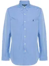 Polo Ralph Lauren Tailored Long Sleeve Sport Shirt In Blue