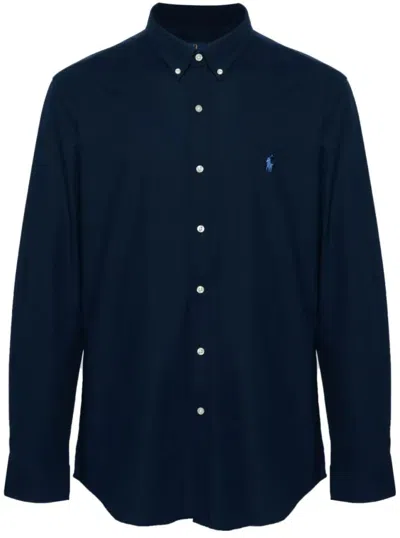 Polo Ralph Lauren Tailored Long Sleeve Sports Shirt In Blue