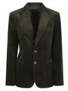Polo Ralph Lauren Tailored Olive Green Cotton Corduroy Blazer In Green