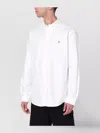 Polo Ralph Lauren Mens White Long-sleeved Button-down Slim-fit Cotton Oxford Shirt