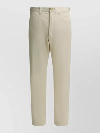 Polo Ralph Lauren Tailored Trousers Belt Loops Pockets Design In Neutral
