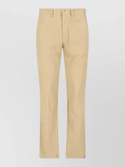 Polo Ralph Lauren Tailored Trousers Belt Loops Side Pockets In Brown