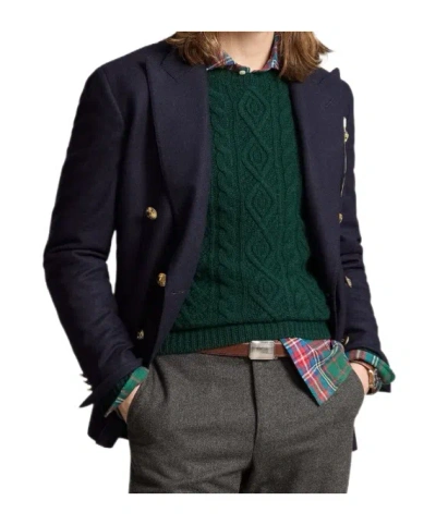 Polo Ralph Lauren Tailored Wool Blazer In Blue