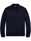 Polo Ralph Lauren Tailored Wool Pullover With Classic Polo Collar In Black