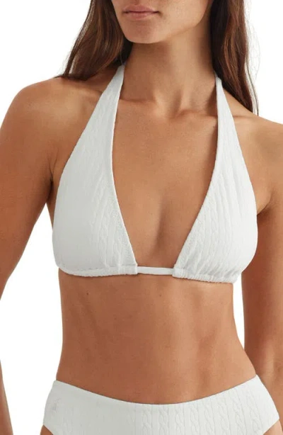 Polo Ralph Lauren Tall Triangle Bikini Top In White