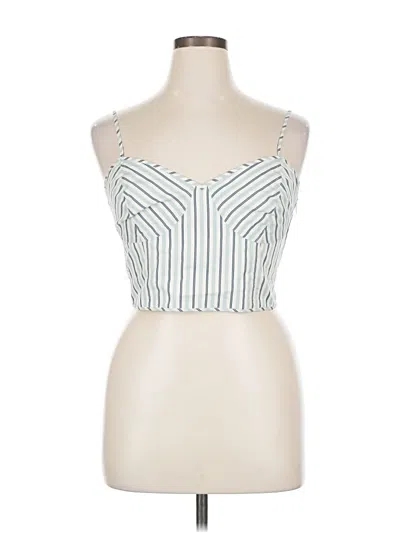 Pre-owned Polo Ralph Lauren Tank Top Blue Strapless Neckline Tops