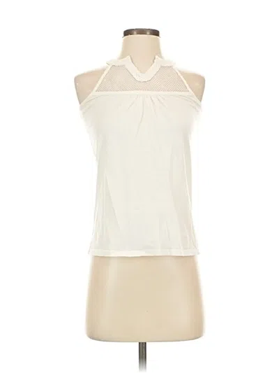 Pre-owned Polo Ralph Lauren Tank Top Ivory Halter Neckline Tops In White