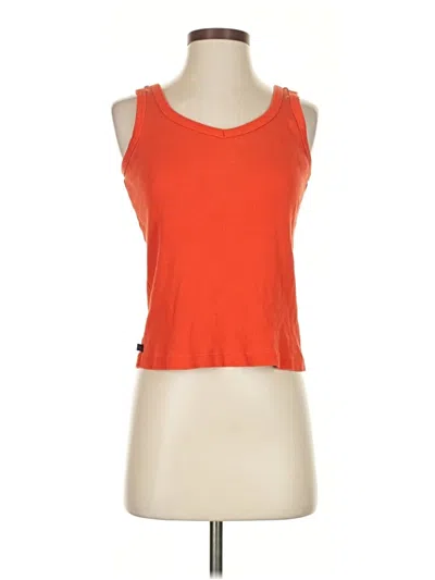 Pre-owned Polo Ralph Lauren Tank Top Orange Strapless Neckline Tops
