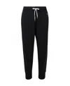 Polo Ralph Lauren Ankle-length Athletic Pants With Tapered Cuffs In Black