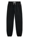 Polo Ralph Lauren Relaxed Fit Ankle-length Trousers With Adjustable Drawstring In Black