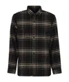 Polo Ralph Lauren Mens 7000 Black Cream Checked Brushed Cotton Shirt Xl In Black