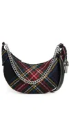 Polo Ralph Lauren Polo Id Tartan Wool Mini Chain Bag