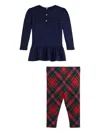 Polo Ralph Lauren Tartan-print Trousers Set In Multi
