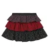 Polo Ralph Lauren Tartan Tiered Cotton Poplin Skirt In Multicoloured