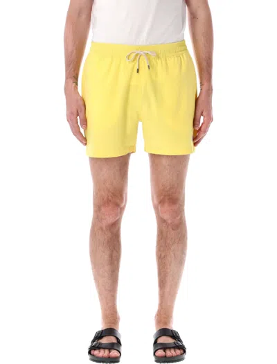 Polo Ralph Lauren Tarveler Mid Trunck Slim Fit In Oasis Yellow