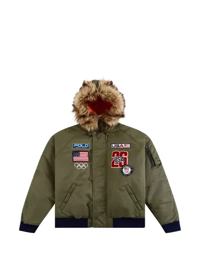 Polo Ralph Lauren Team Usa Jacket In Green
