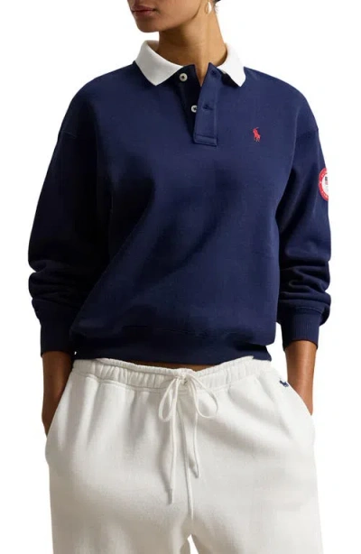 Polo Ralph Lauren Team Usa Long Sleeve Polo In White