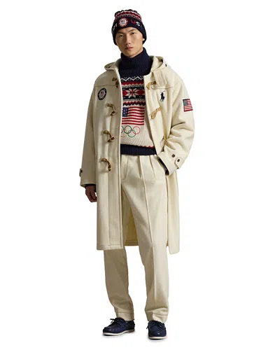 Polo Ralph Lauren Team Usa Opening Ceremony Toggle Coat In Neutral