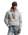Polo Ralph Lauren Men's Team Usa Polo Bear Fleece Hoodie In Grey Heather