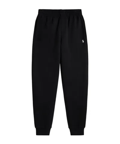 Polo Ralph Lauren Tech Jogger Closed Hem Fleece Jogging Bottoms In Black