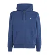 Polo Ralph Lauren Tech Knit Zip-up Hoodie In Blue