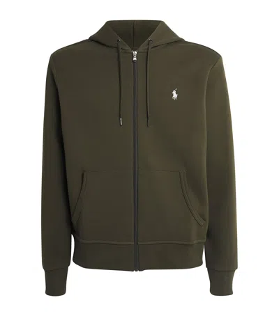 Polo Ralph Lauren Tech Knit Zip-up Hoodie In Green