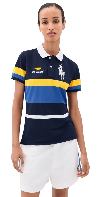 Polo Ralph Lauren Tech Pique Knit Polo Refined Navy Multi