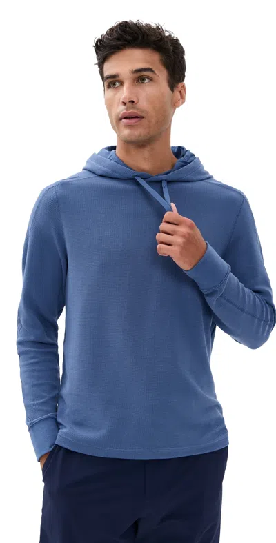 Polo Ralph Lauren Tech Waffle Knit Hoodie Old Royal In Blue