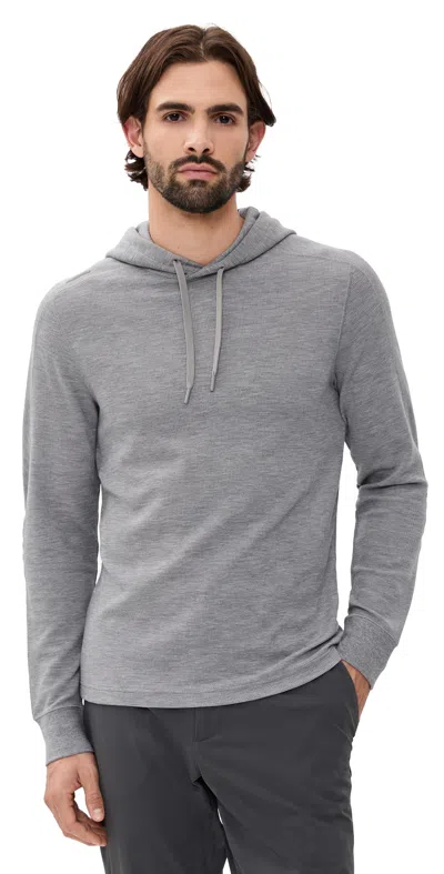 Polo Ralph Lauren Tech Waffle Knit Hoodie Steel Heather In Gray