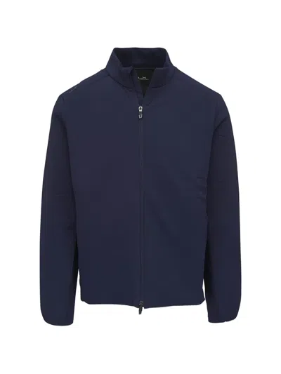Polo Ralph Lauren Tech Zip-up High-neck Jacket In Blue