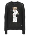 Polo Ralph Lauren Teddy Bear-embroidered Wool Sweater In Multi