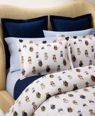 Polo Ralph Lauren Teddy Bear Stripe Comforter Sets In Green