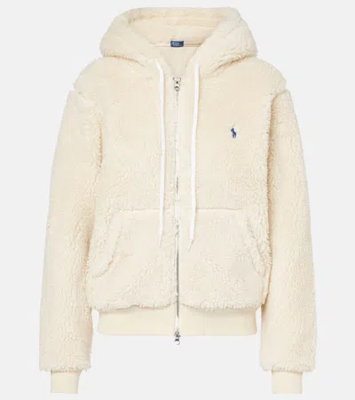 Polo Ralph Lauren Teddy Hoodie In Weiss