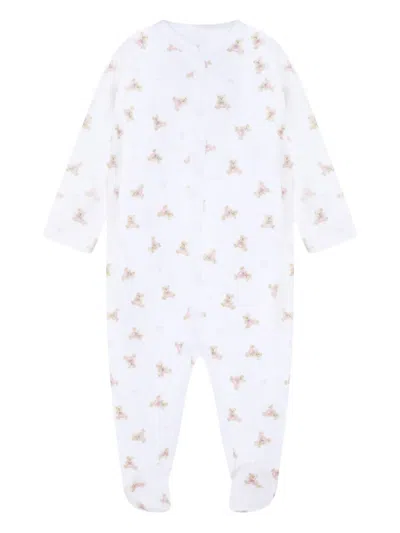 Polo Ralph Lauren Babies' Teddy-print Pajamas In White