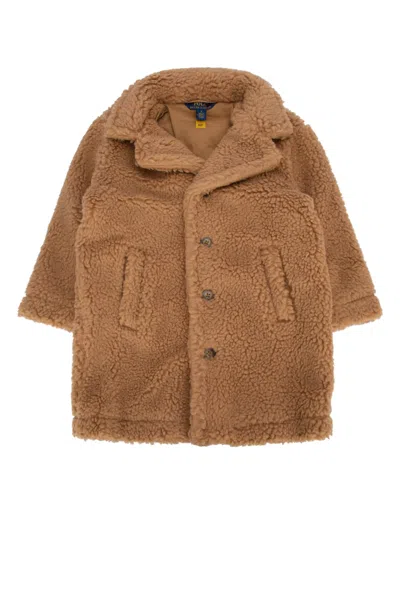 Polo Ralph Lauren Kids' Teddycoat-outerwear-coat In Brown