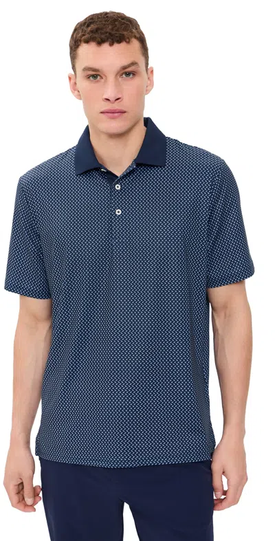 Polo Ralph Lauren Teed Up Printed Jersey Polo Refined Navy Teed Up In Blue