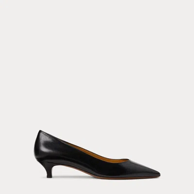 Polo Ralph Lauren Tenney 35 Mm Goatskin Pump In Black