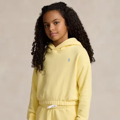Polo Ralph Lauren Kids' Terry Boxy Hoodie In Wicket Yellow