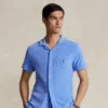 Polo Ralph Lauren Terry Camp Shirt In Blue