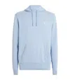 Polo Ralph Lauren Terry Cotton Polo Pony Hoodie In Blue