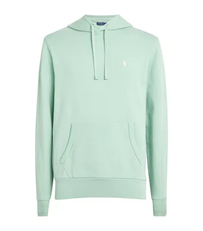 Polo Ralph Lauren Terry Cotton Polo Pony Hoodie In Green