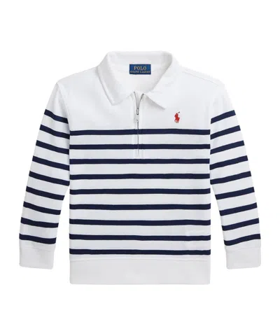 Polo Ralph Lauren Kids' Terry Half-zip Sweatshirt In Transparent