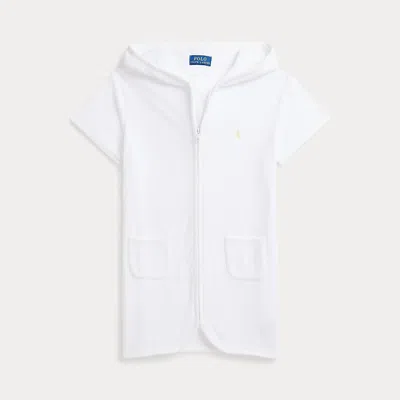 Polo Ralph Lauren Kids' Terry Hooded Cover-up In White