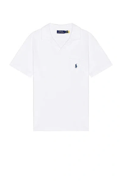 Polo Ralph Lauren Terry Knit Shirt In White