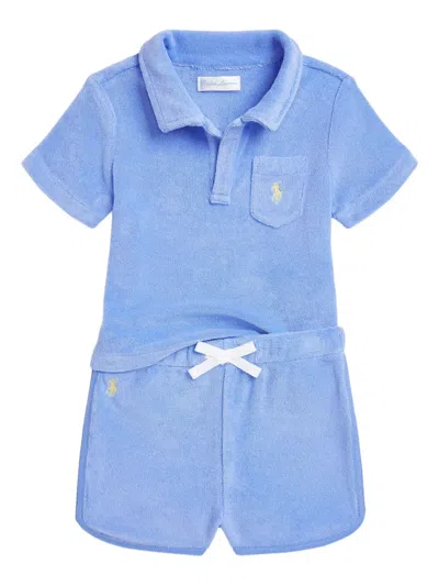 Polo Ralph Lauren Babies' Terry Polo Shirt And Shorts Set