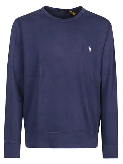 Polo Ralph Lauren Terry Sweatshirt In Newport Navy