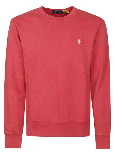 Polo Ralph Lauren Terry Sweatshirt In Post Red