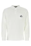 Polo Ralph Lauren 'terry' White Polo Shirt With Patch Pocket On The Front And Logo Detail